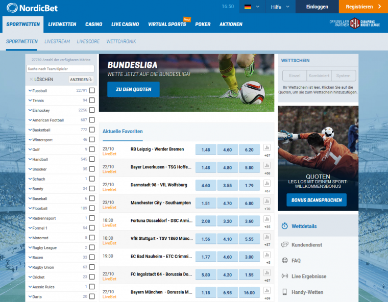 Nordicbet Wettportal