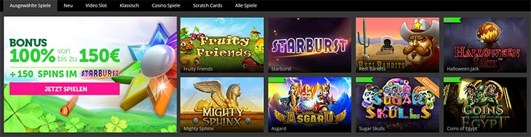 CasinoLuck Spielangebot