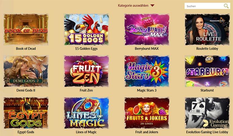 OrientXpress Spielangebot